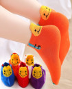 Smiley colorful socks 3Y-12Y summer 5pack breathable Cotton mesh socks